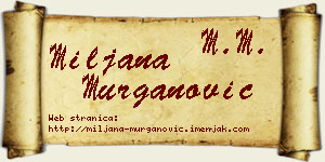 Miljana Murganović vizit kartica